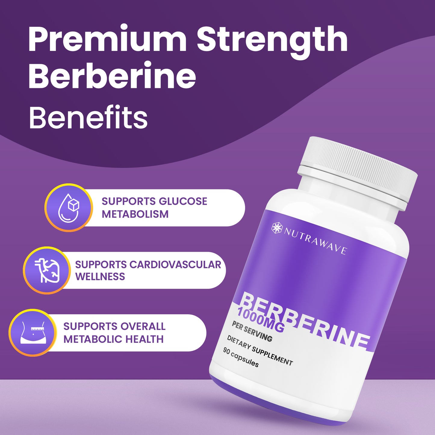 
                  
                    Berberine Capsules - 1000mg (per serving)
                  
                