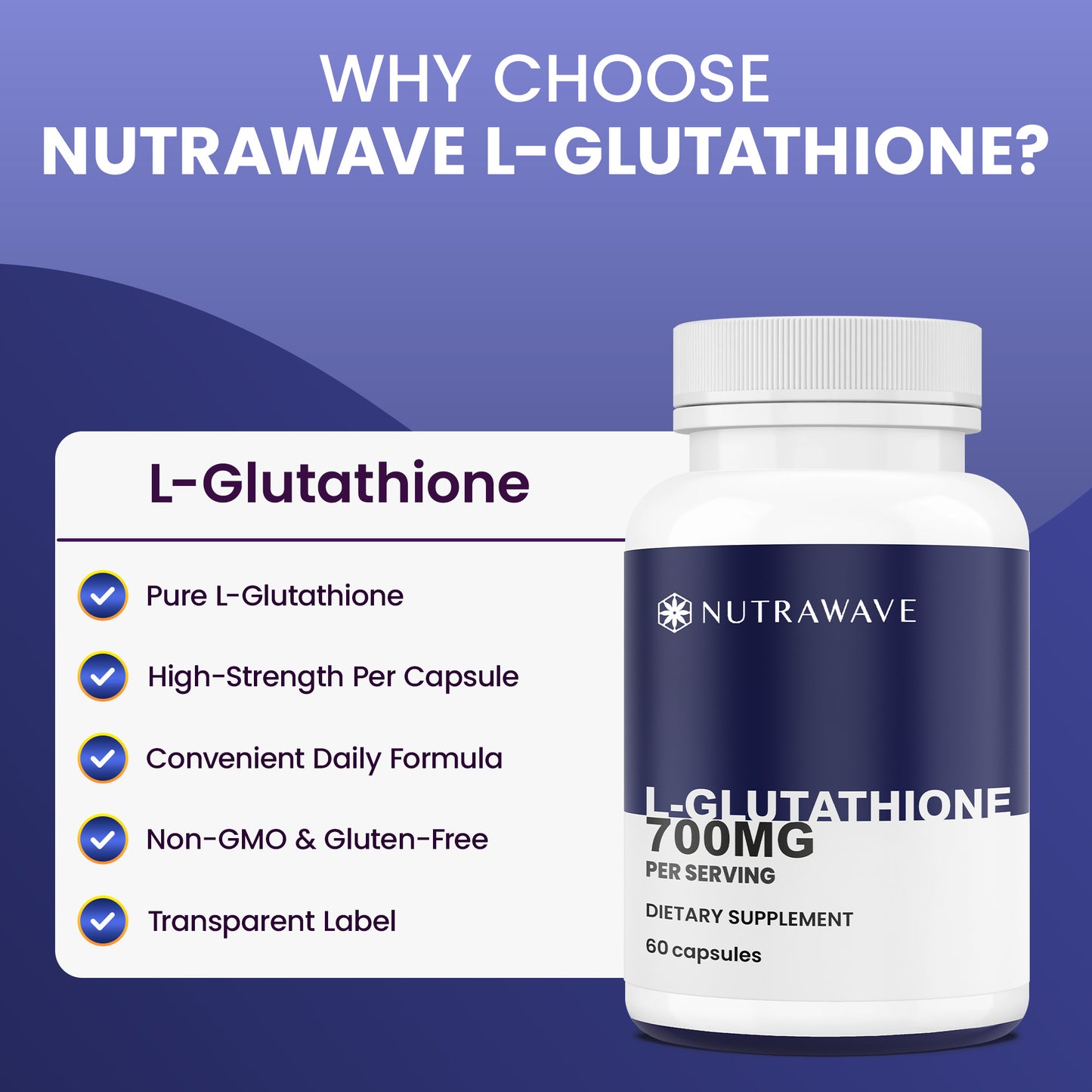 
                  
                    L- Glutathione Capsules - 700mg
                  
                