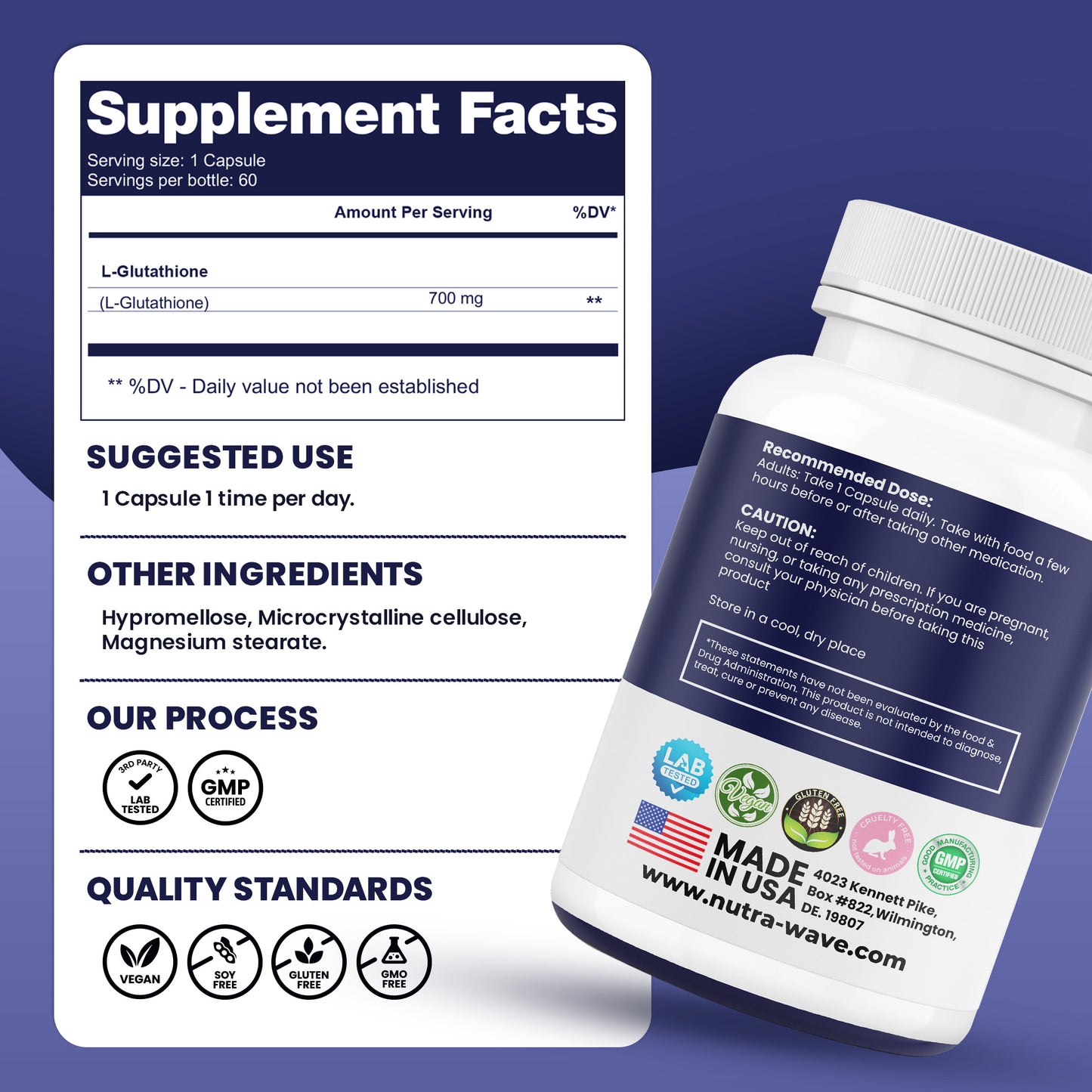 
                  
                    L- Glutathione Capsules - 700mg
                  
                