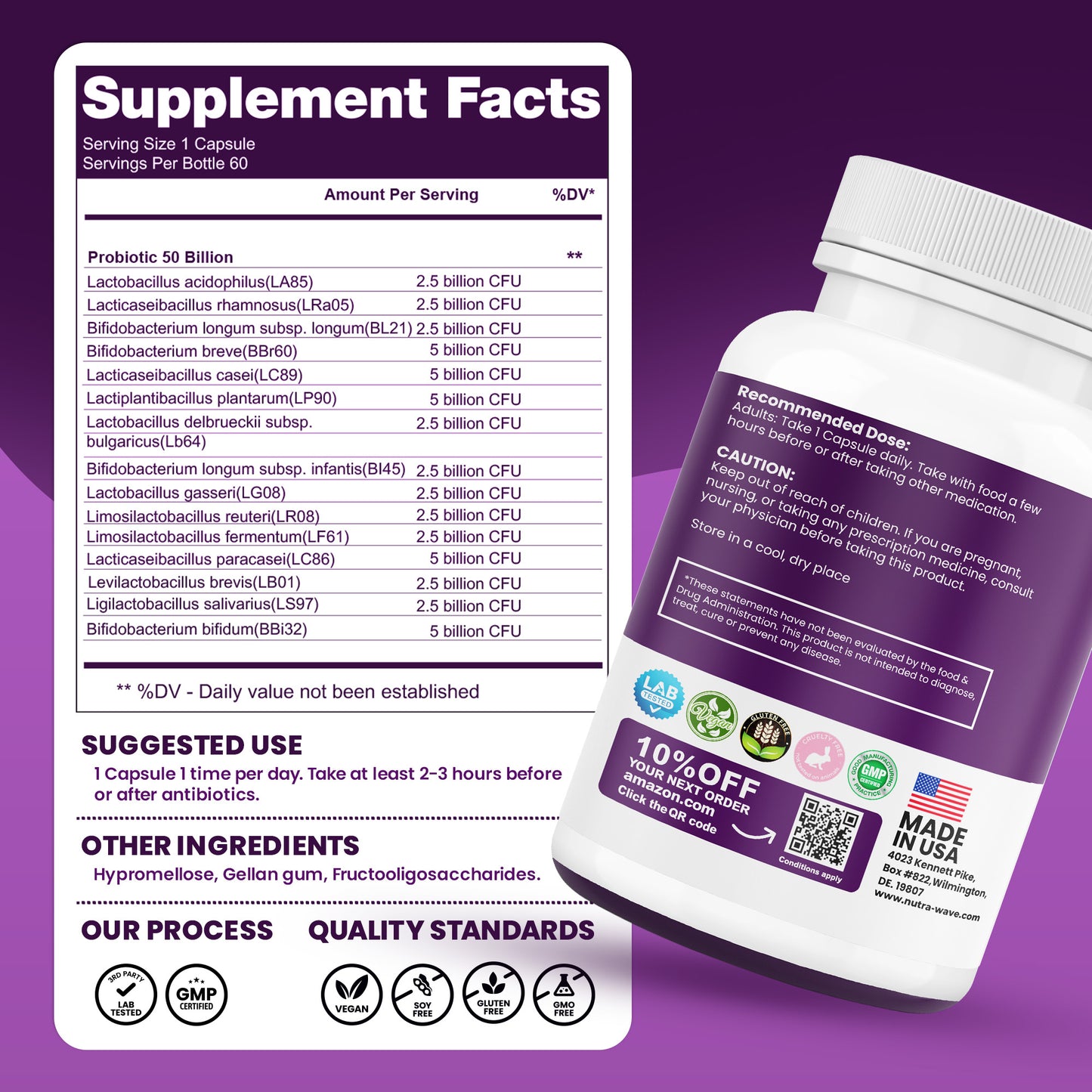 
                  
                    Probiotics 50 Billion (15 Strain) Capsules
                  
                