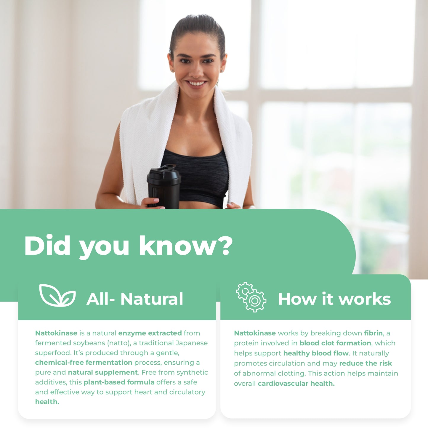 
                  
                    Nattokinase Capsules - 100mg
                  
                