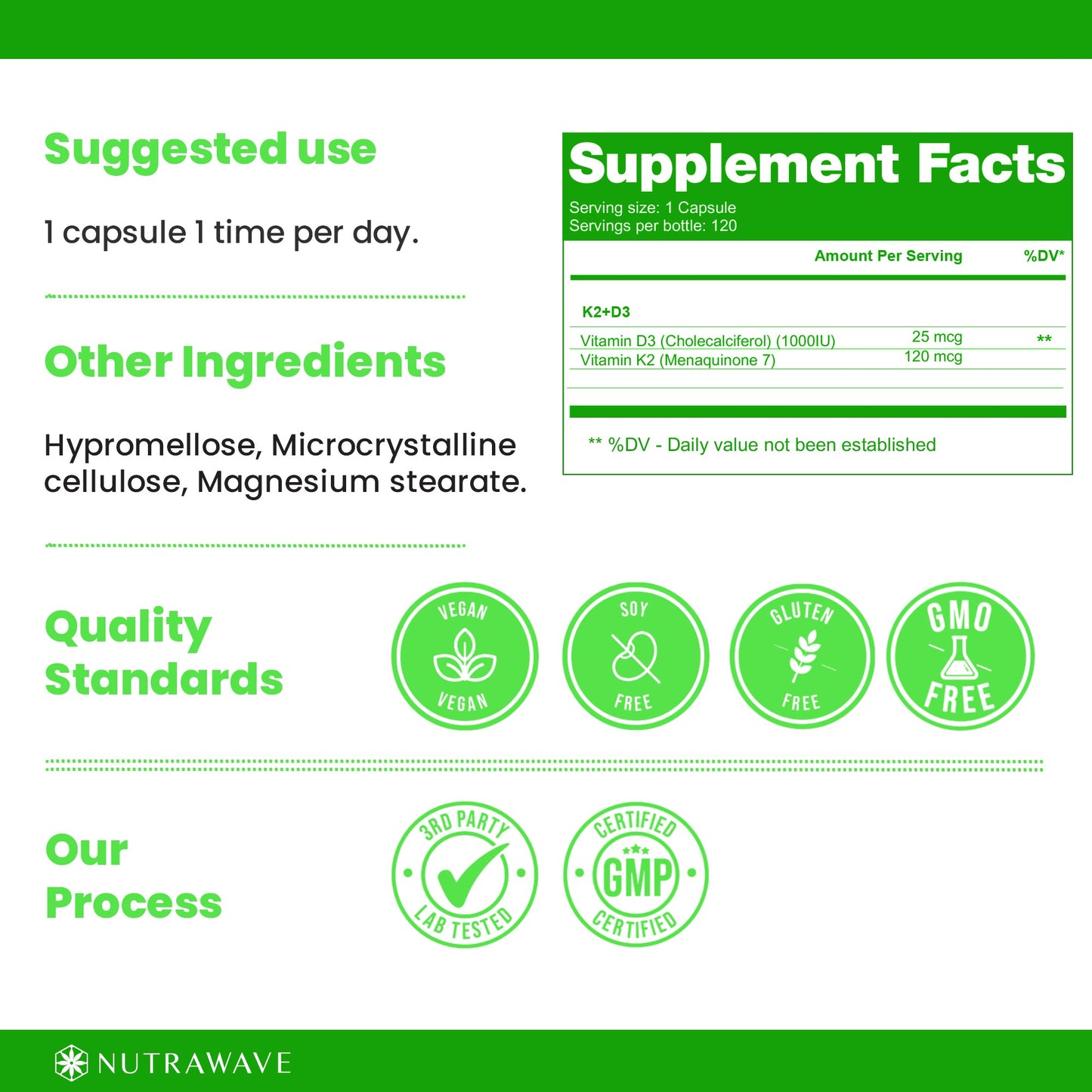 
                  
                    Vitamin D3 + K2 Capsules - 1000IU
                  
                