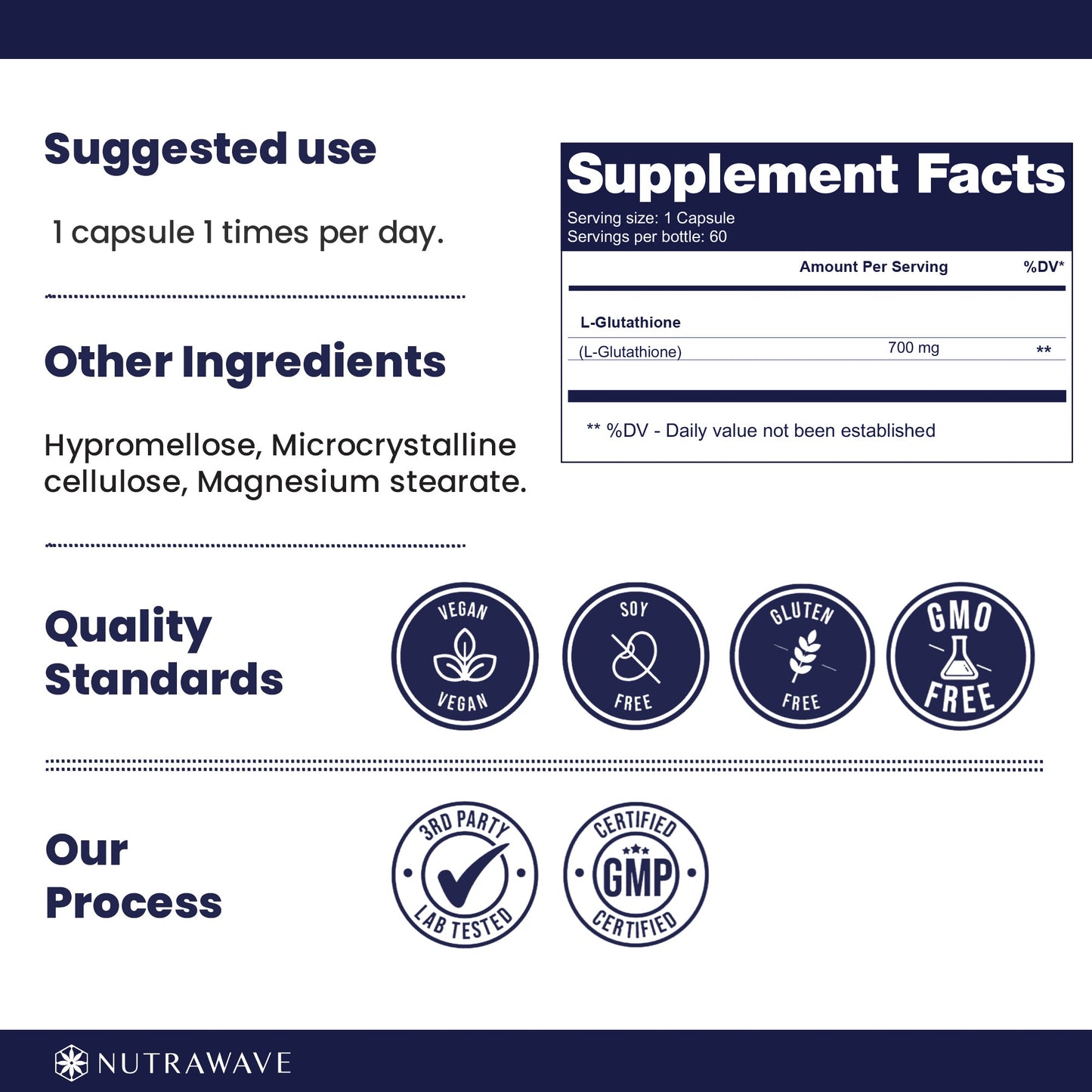 
                  
                    L- Glutathione Capsules - 700mg
                  
                