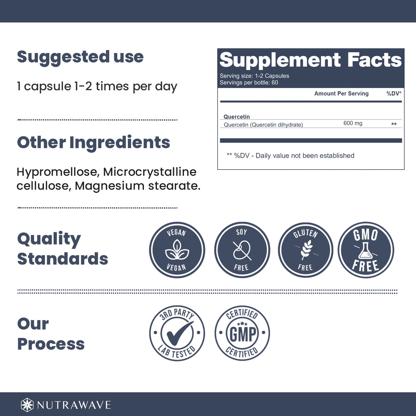 
                  
                    Quercetin Capsules - 600mg
                  
                