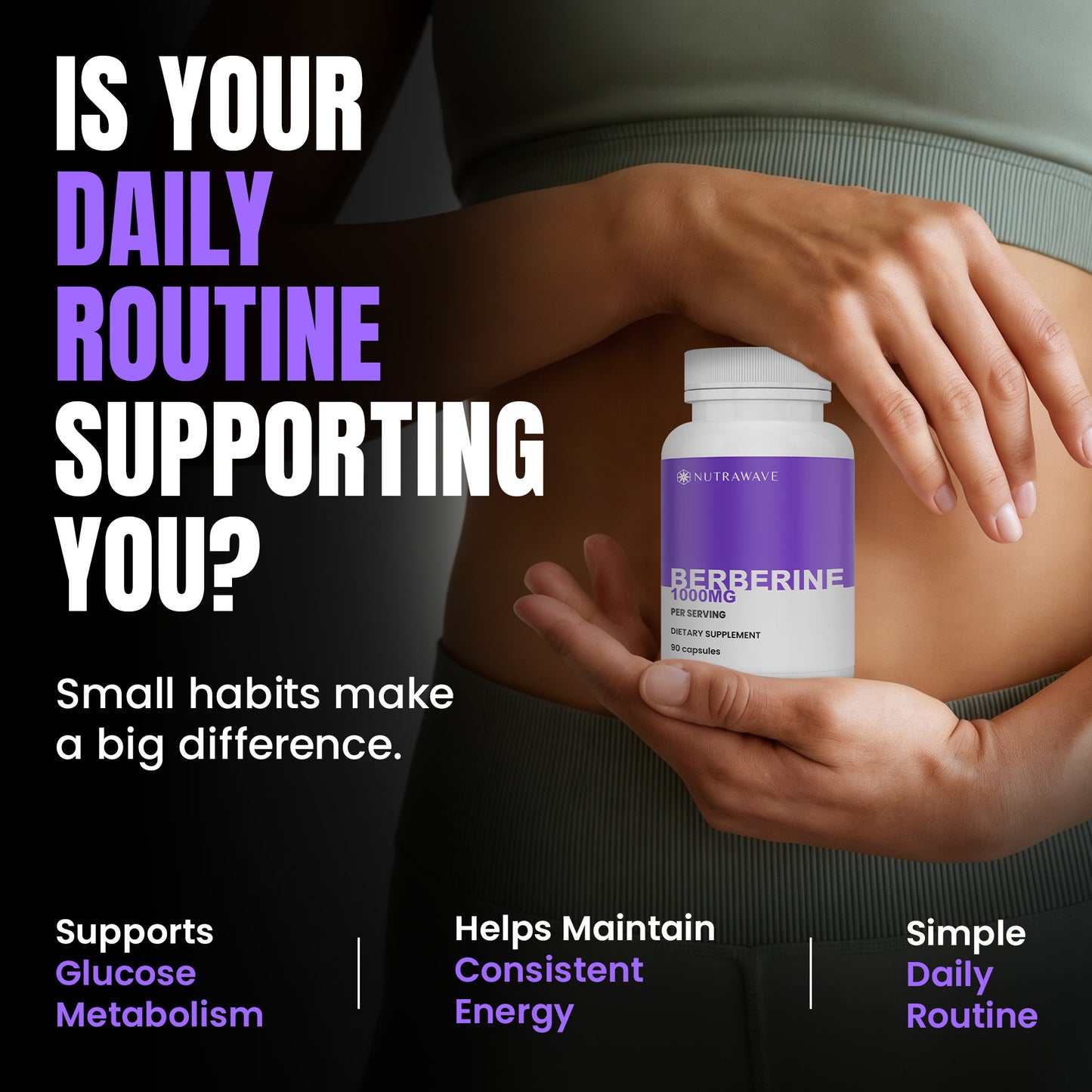 
                  
                    Berberine Capsules - 1000mg (per serving)
                  
                