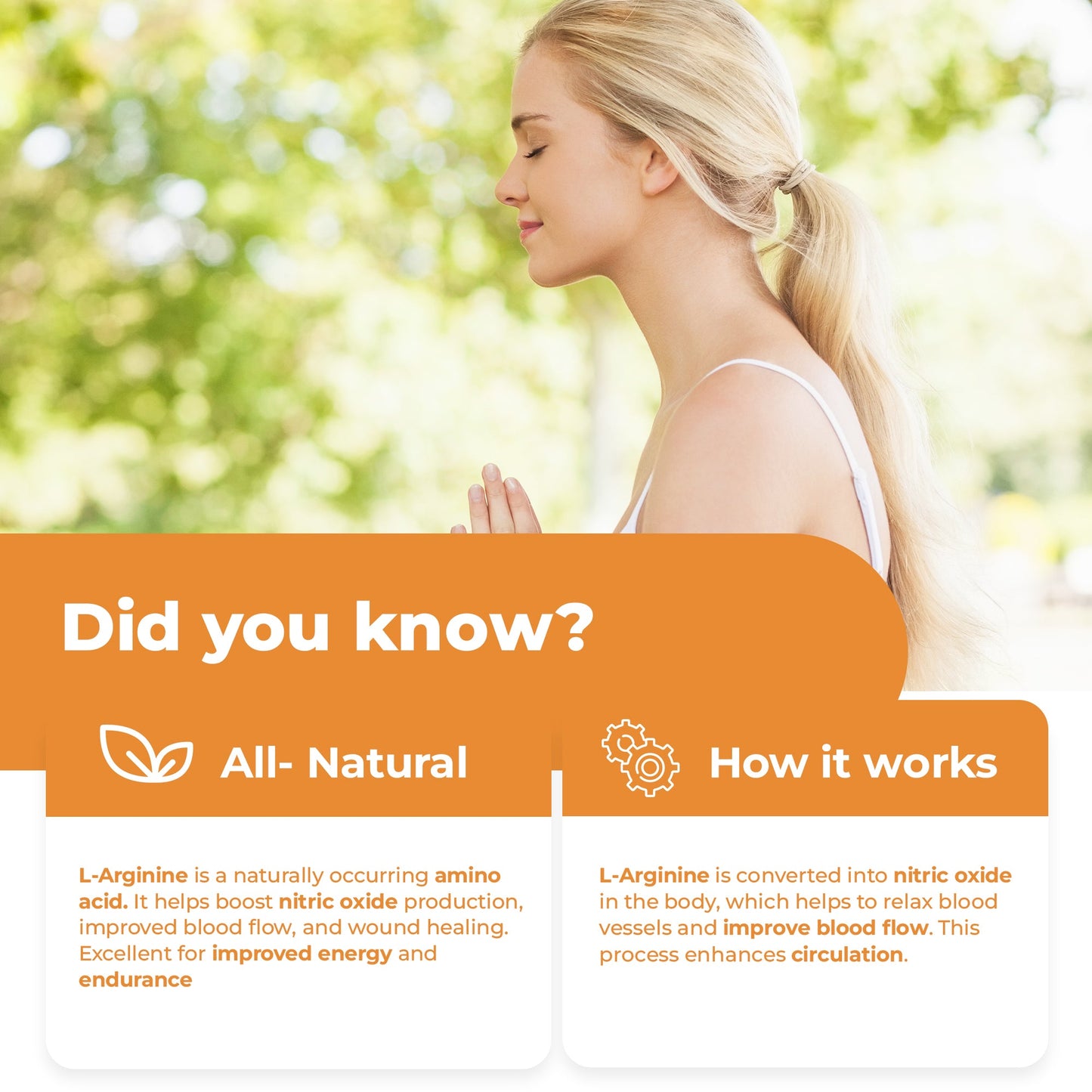 
                  
                    L- Arginine Capsules - 1000mg
                  
                