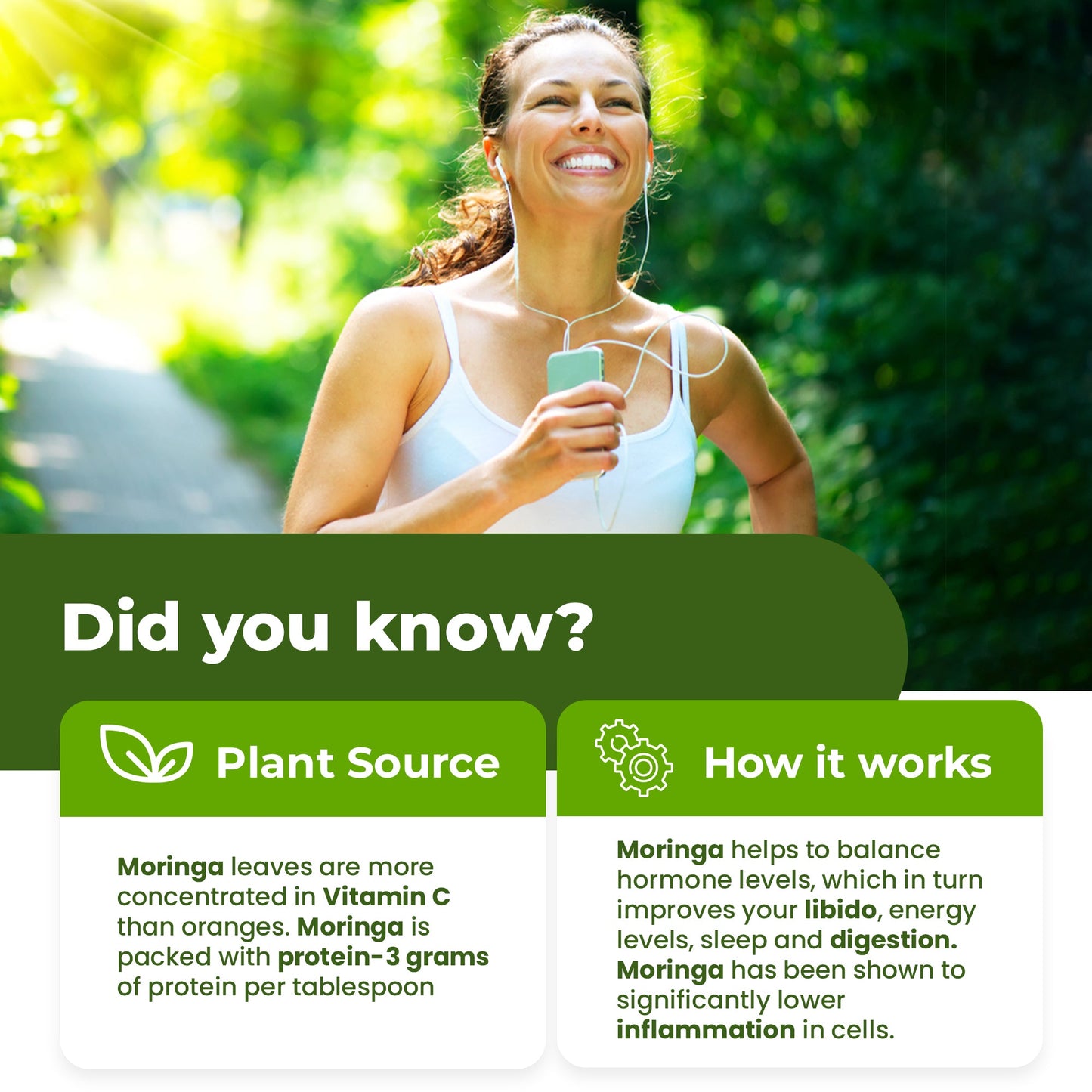 
                  
                    Organic Moringa Leaf Capsules - 1200mg
                  
                