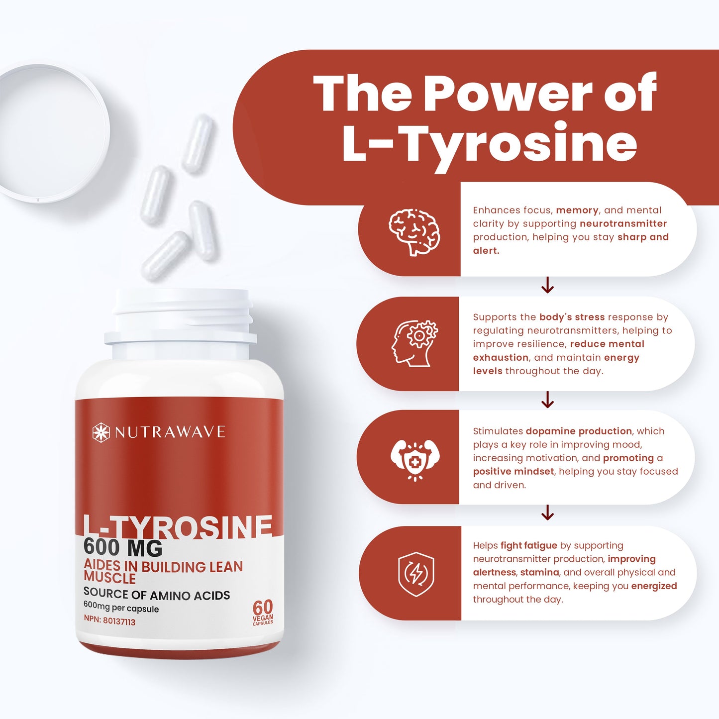 
                  
                    L-Tyrosine Capsules - 600mg
                  
                