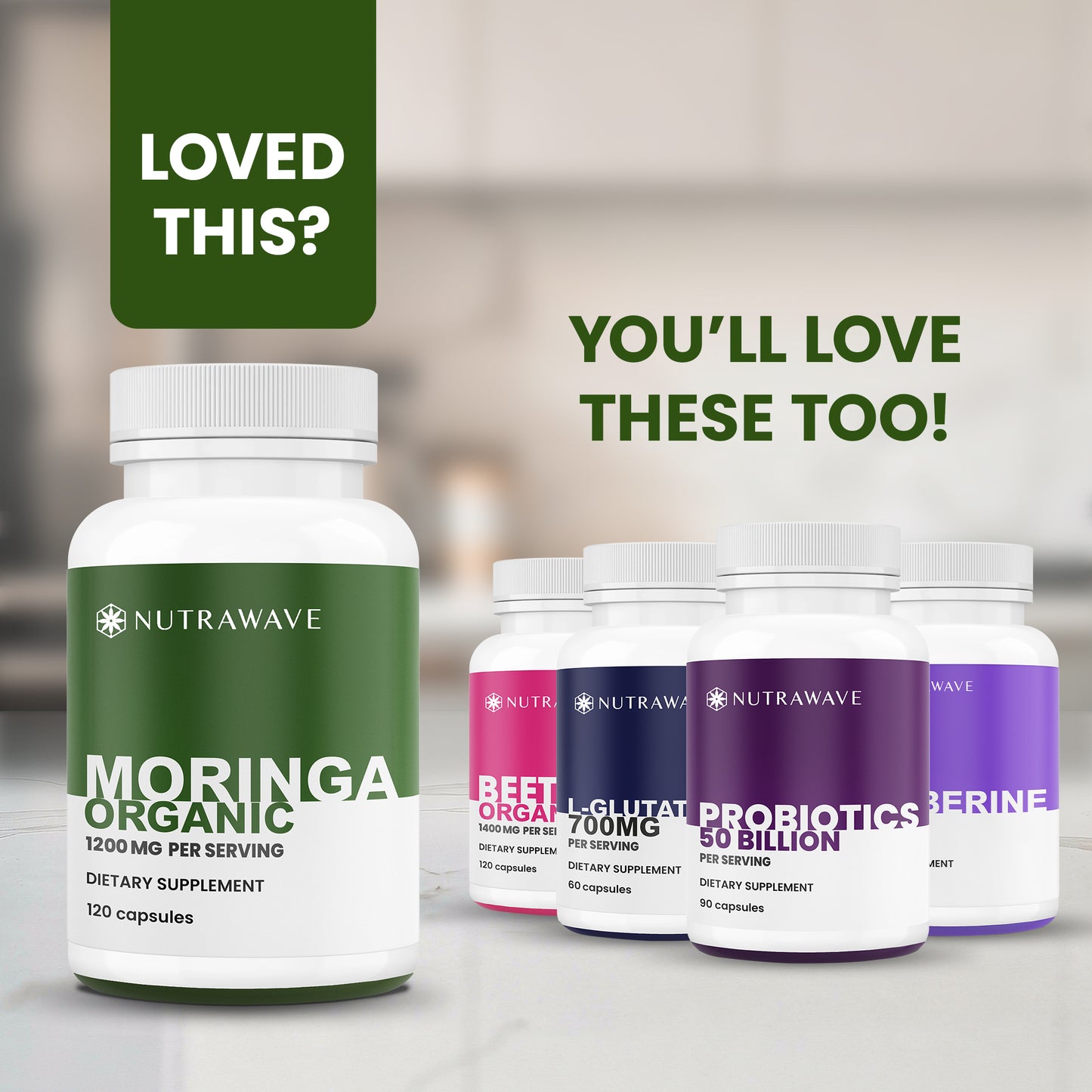 
                  
                    Organic Moringa Leaf Capsules - 1200mg
                  
                