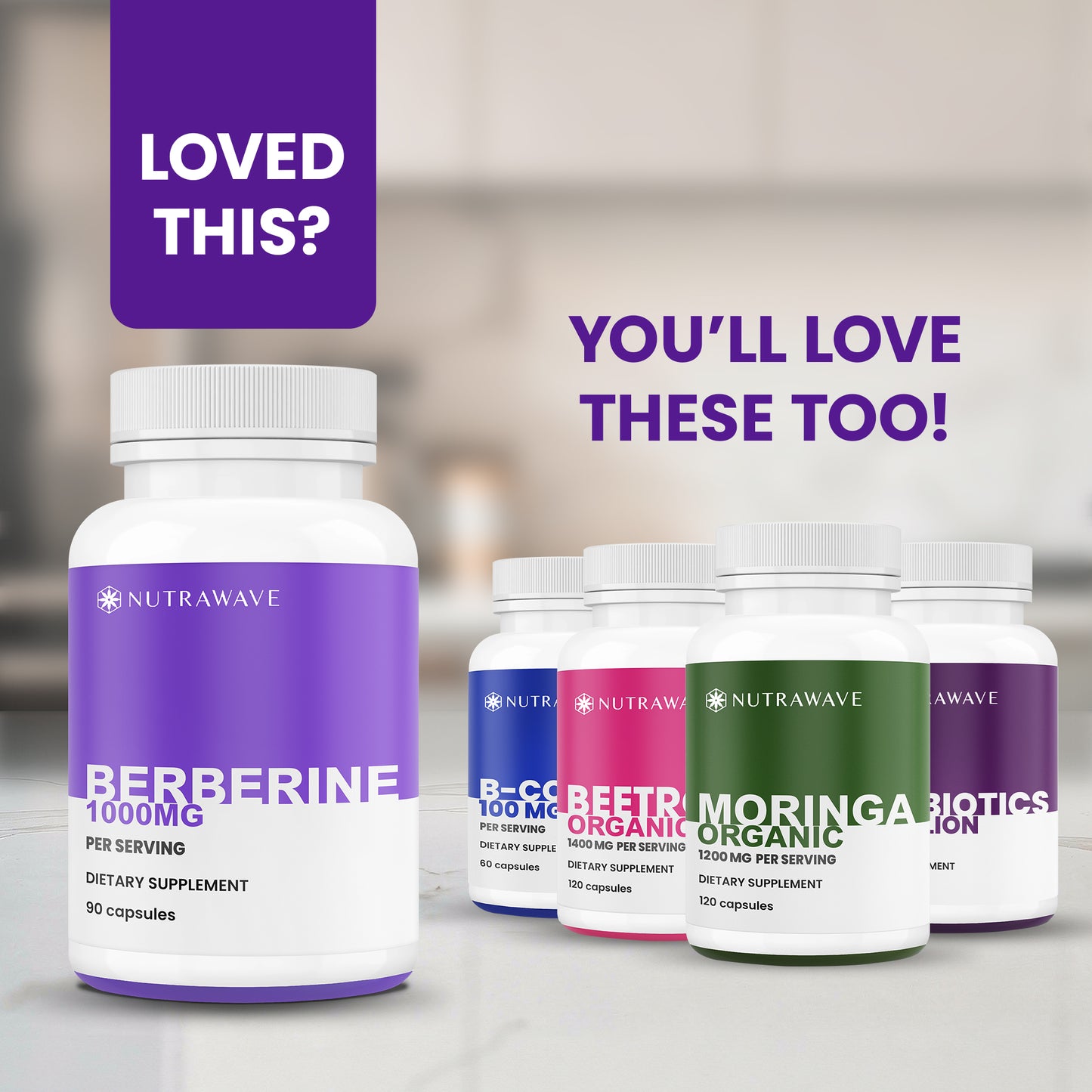 
                  
                    Berberine Capsules - 1000mg (per serving)
                  
                