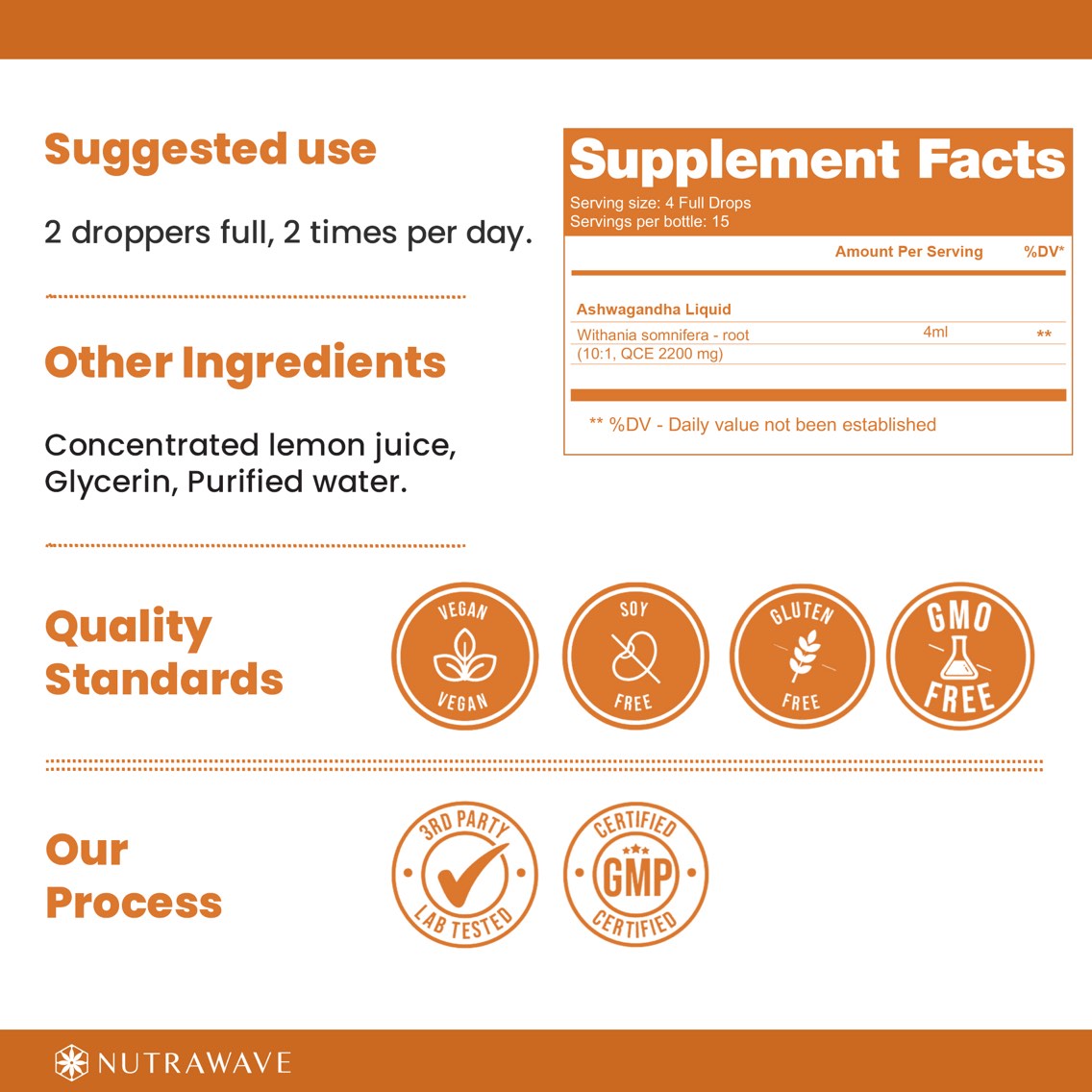 
                  
                    Ashwagandha Liquid Extract - 2200mg
                  
                